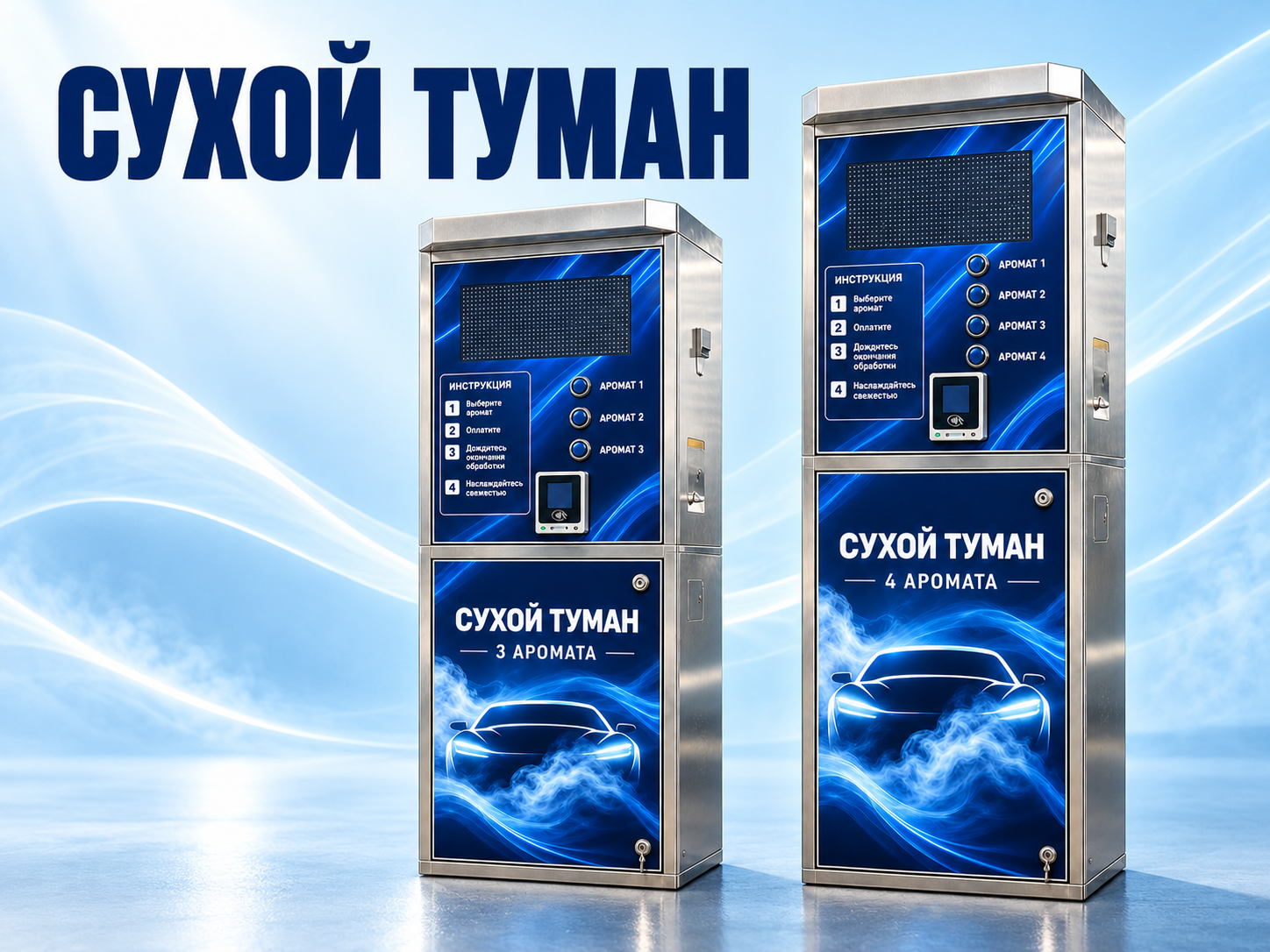 Раздел каталога «Аппараты сухого тумана самообслуживания»